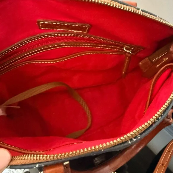 Dooney & Bourke NY Yankees Satchel Crossbody Bag – Blue & Brown - Picture 5 of 6